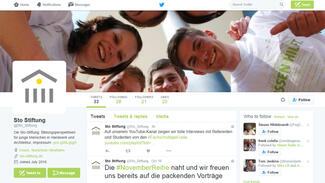 Die Sto-Stiftung auf Twitter (Screenshot)