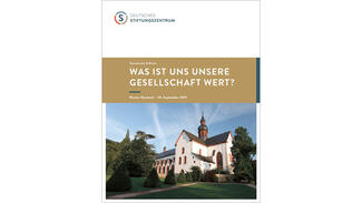 Programmheft zum Veranstaltung "Demokratie und Werte" (Cover)