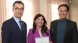 Cem Özdemir, Serife Vural-Banik und Murat Vural (Foto: Elke Jung-Wolff)