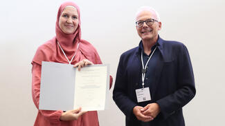 Imane Henni Rached und Frank Oswald (Foto: Universität Vechta/Friedrich Schmidt)
