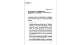 Titelseite der Ausschreibung