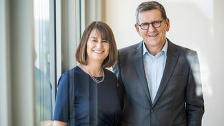 Reinhold R. Geilsdörfer und Silke Lohmiller (Foto: Dieter Schwarz Stiftung/ Fotoatelier-M)