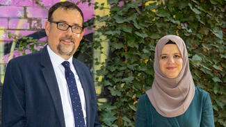 Elias Dray (li.) und Seda Colak (Foto: Foto: Na'ama Landau)