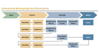 Wirkungslogik des Stifterverbandes (Grafik)