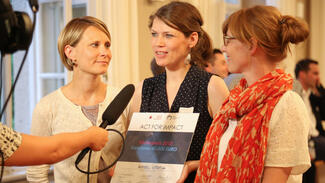 Act for Impact: Finale 2015 mit dem Siegerprojekt "Hotel Utopia" (Foto: Social Entrepreneurship Akademie)