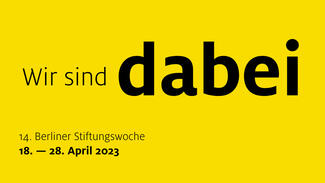 Berliner Stiftungswoche: Wir sind dabei (Visual)