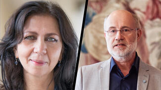 Cecilia Scorza und Harald Lesch (Foto: Stifterverband/Peter Gwiazda)