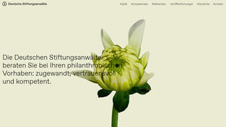 Website der Deutschen Stiftungsanwälte (Screenshot)