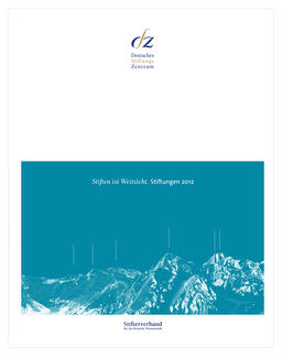 DSZ-Jahresbericht 2012 (Cover)