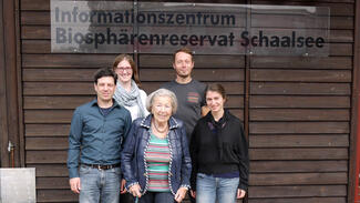 Stifterin Marianne Fischer zu Besuch im Informationszentrum Biosphärenreservat Schaalsee (Foto: privat)