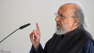 Hans-Kilian-Preisverleihung 2019: Ashis Nandy (Foto: Alexander Kochinka)