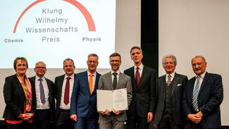 Verleihung des Klung-Wilhelmy-Wissenschafts-Preises 2019 (Foto: Michael Fahrig/Freie Universität Berlin)