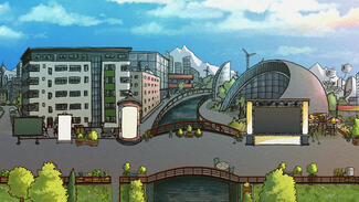 Virtuelle Welt auf der Plattform WorkAdventure