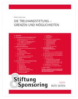 Rote Seiten: Die Treuhandstiftung (Cover)