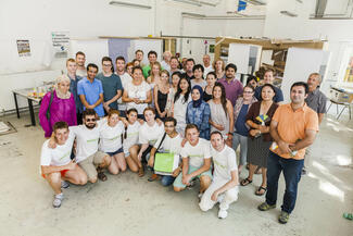 35 angehende Architekten und Bauplaner aus 21 Nationen nahmen an der Green.Building.Solutions. 2015 teil. Die Sto-Stiftung förderte mit Stipendien und einem gut besuchten Praxis-Workshop (Foto: Sto-Stiftung/S. Jappel)