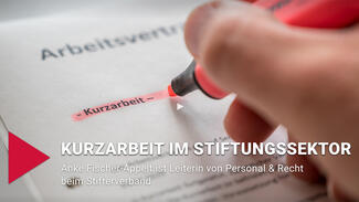 Kurzarbeit im Stiftungssektor (Video)